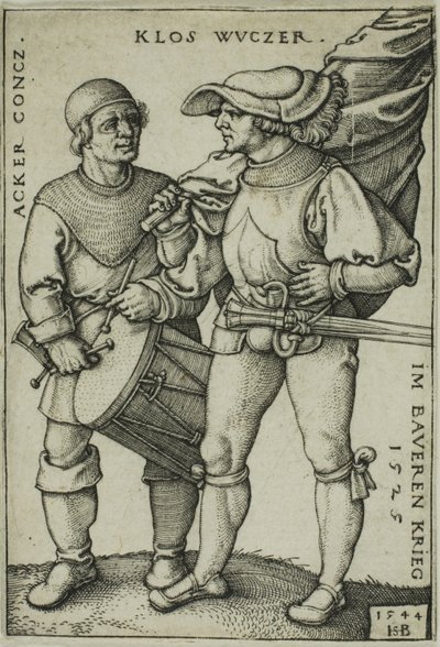 Alfiere e tamburino da Hans Sebald Beham