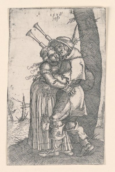 Il suonatore di cornamusa da Hans Sebald Beham