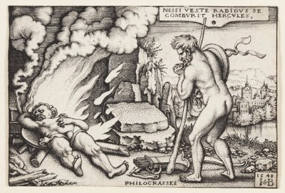 La morte di Ercole da Hans Sebald Beham