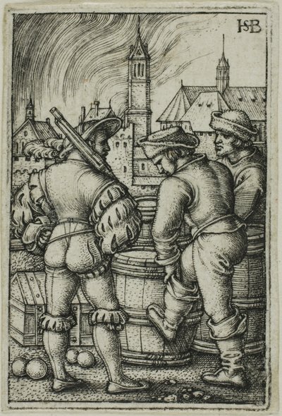 La guardia vicino alle polveriere da Hans Sebald Beham
