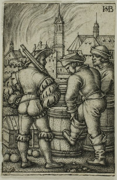 La guardia vicino alle polveriere da Hans Sebald Beham
