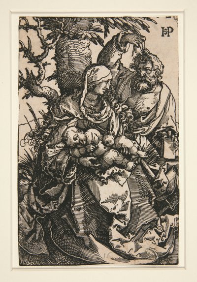 La Sacra Famiglia sotto un albero da Hans Sebald Beham