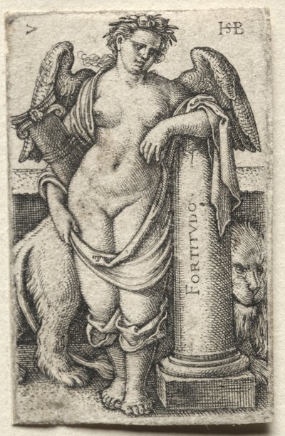 La Conoscenza di Dio e le Sette Virtù Cardinali: Fortezza - Fortitudo da Hans Sebald Beham