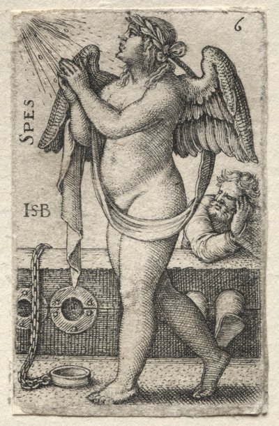 La conoscenza di Dio e le sette virtù cardinali: Speranza da Hans Sebald Beham
