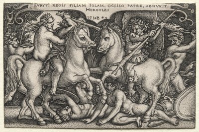 Le fatiche di Ercole: Ercole rapisce Iole, 1544 da Hans Sebald Beham