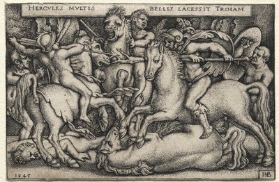 Le fatiche di Ercole: Ercole conquista Troia da Hans Sebald Beham