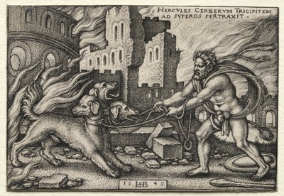 Le fatiche di Ercole: Ercole trascina Cerbero dall