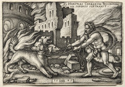 Le fatiche di Ercole: Ercole trascina Cerbero dall