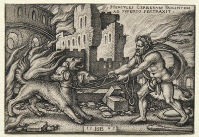 Le fatiche di Ercole: Ercole trascina Cerbero dall