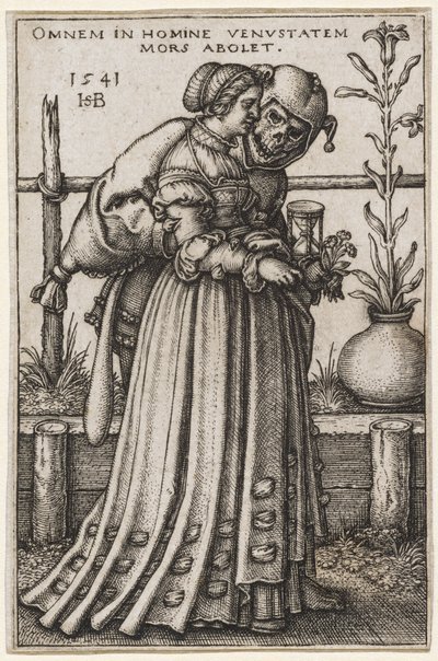 La signora e la morte, 1541 da Hans Sebald Beham