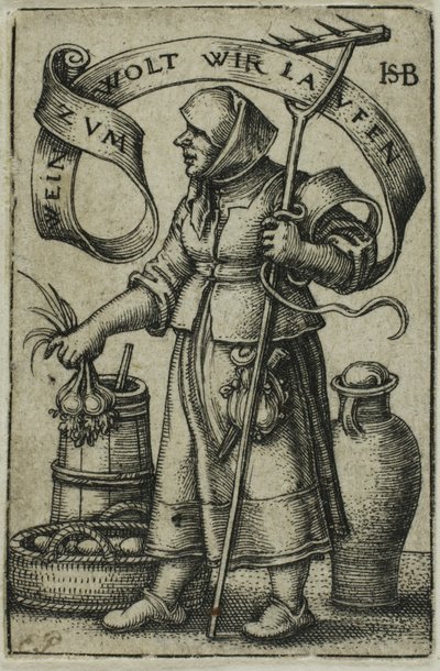 La donna del mercato da Hans Sebald Beham