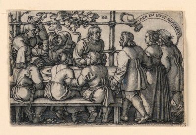 La festa dei contadini (Alder du must danczen) da Hans Sebald Beham