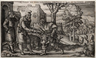Il figliol prodigo da Hans Sebald Beham