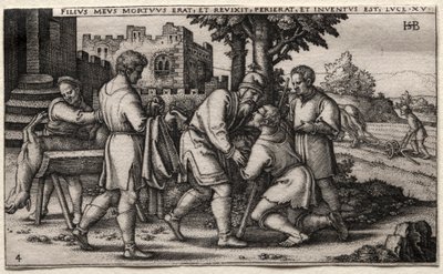 Il figliol prodigo: Ritorno del figliol prodigo da Hans Sebald Beham