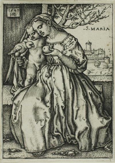 La Vergine e il Bambino con il pappagallo da Hans Sebald Beham