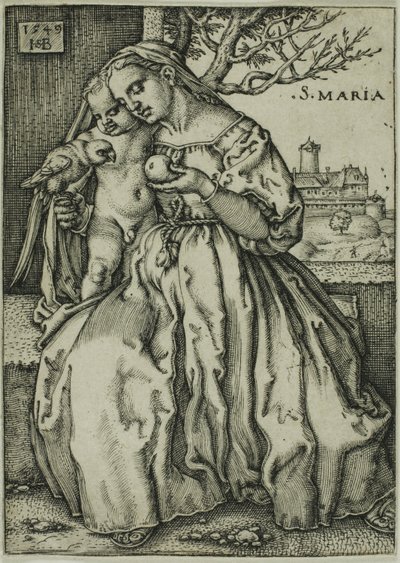 La Vergine e il Bambino con il pappagallo da Hans Sebald Beham