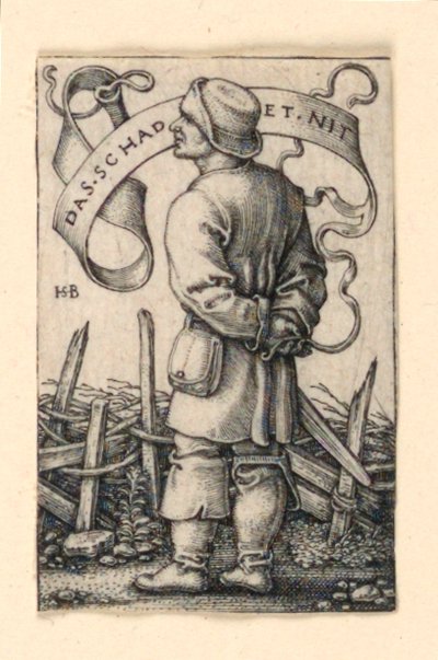 Il contadino del tempo: "Das Schadet Nit" da Hans Sebald Beham