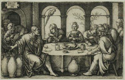 Le nozze di Cana da Hans Sebald Beham