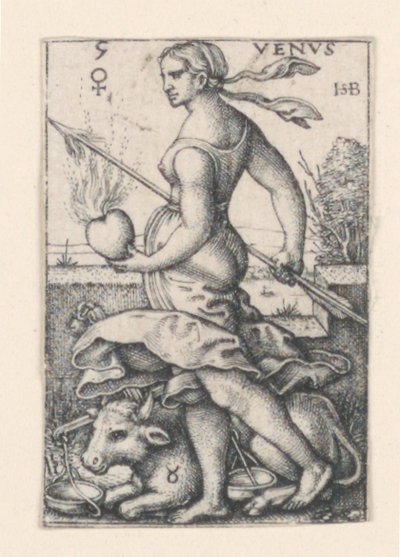 Venere, dai Sette Pianeti da Hans Sebald Beham
