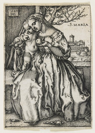 Vergine e Bambino con un pappagallo, 1549 da Hans Sebald Beham