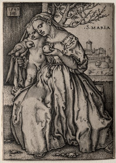 Vergine con il Pappagallo da Hans Sebald Beham