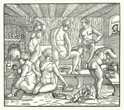 Donne che fanno il bagno da Hans Sebald Beham