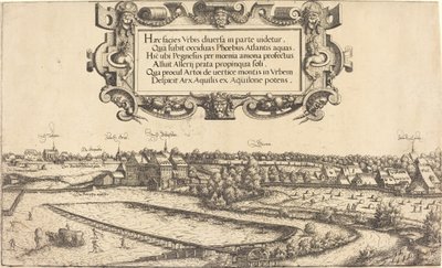 Veduta di Norimberga da ovest [sezione sinistra] da Hans Sebald Lautensack