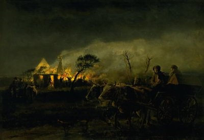 Una fattoria in fiamme da Hans Smidth
