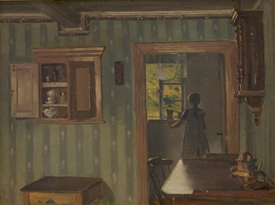 Interno con una bambina da Hans Smidth