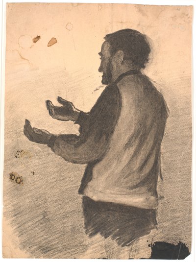 Uomo in piedi che batte le mani da Hans Smidth