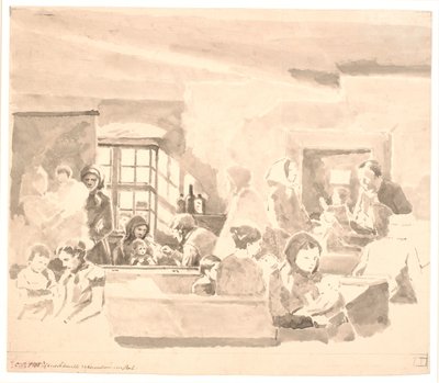 Vaccinazione in una scuola da Hans Smidth