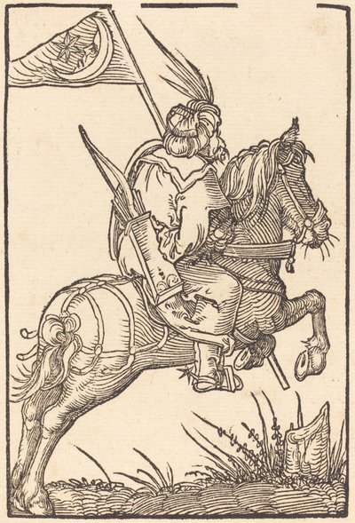 Un cavaliere turco da Hans Springinklee
