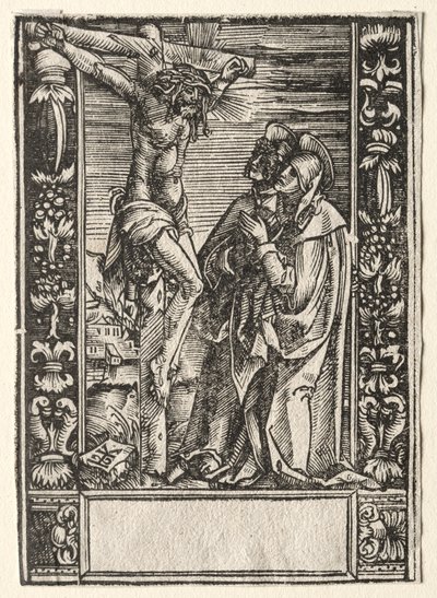 Santa Maria e San Giovanni davanti alla croce da Hans Springinklee