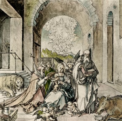 Madonna con San Girolamo e Antonio da Hans Suess Kulmbach