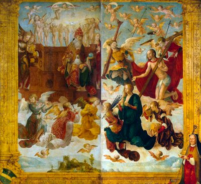 Cristo e Maria davanti a Dio Padre da Hans Suess Kulmbach von