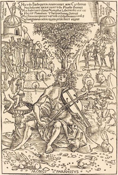 Apollo sul Parnaso da Hans Süss von Kulmbach