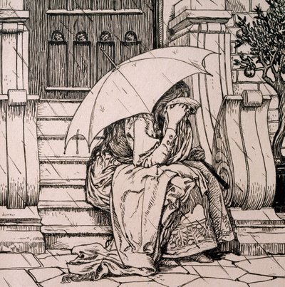 Illustrazione per fiaba di Hans Christian Andersen da Hans Tegner
