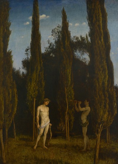 Apollo e Marsia, 1888 da Hans Thoma