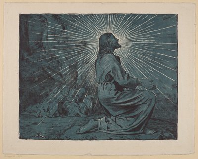 Cristo in preghiera sul Monte degli Ulivi da Hans Thoma