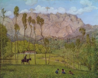 Paesaggio presso Carrara da Hans Thoma