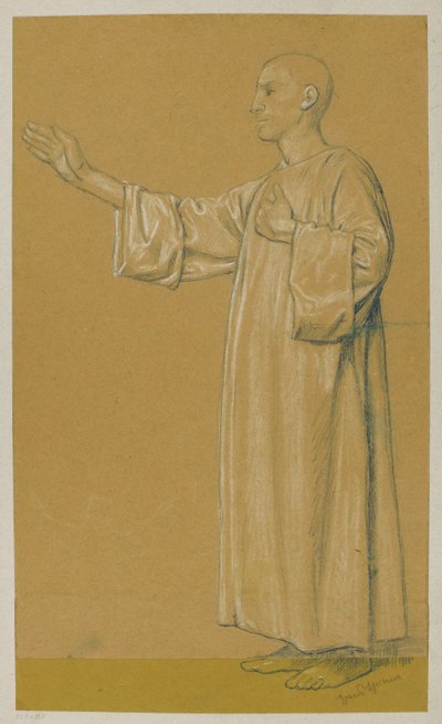 Mann in langer Tunika da Hans Thoma