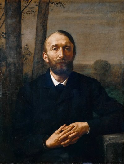 Ritratto di Konrad Fiedler, 1841-1895, 1884 da Hans Thoma