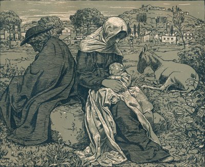 Riposo durante la fuga in Egitto da Hans Thoma
