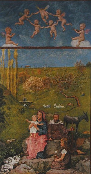 Riposo durante la fuga in Egitto, illustrazione da 