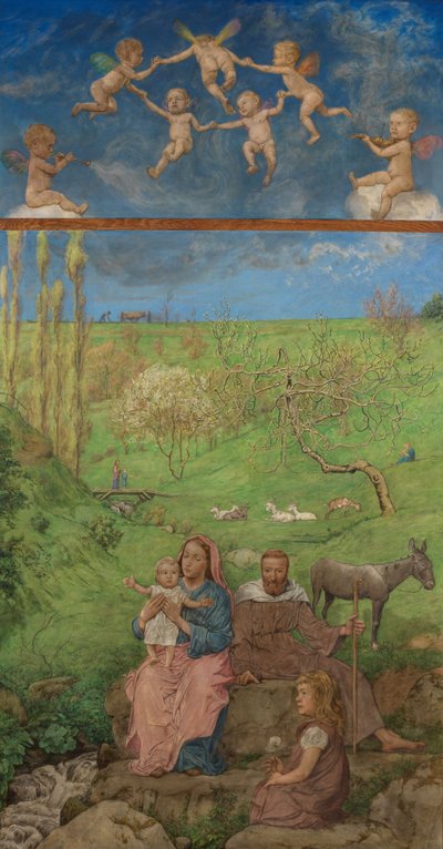 Riposo durante la fuga da Hans Thoma