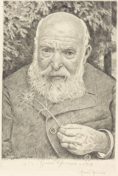 Autoritratto VI con fiore da Hans Thoma
