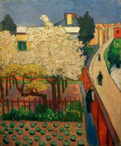 Alberi da frutto in fiore (Endenich) da Hans Thuar