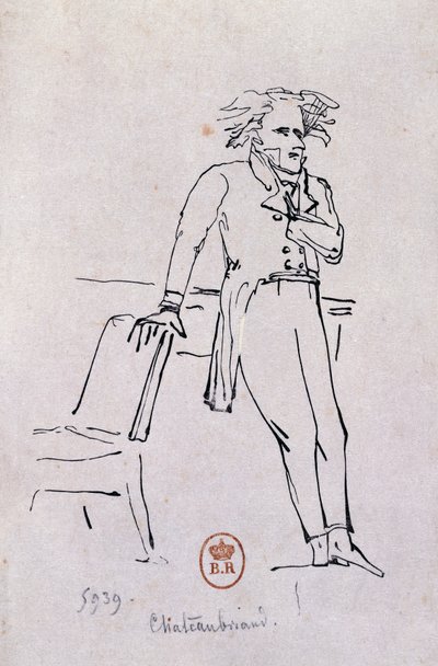 Ritratto di Francois-Rene de Chateaubriand da Hans Toepper