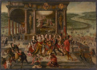 Allegoria sulla caduta di Anversa il 17 agosto 1585 da Hans Vredeman de Vries