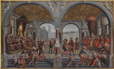 Iustitia und Iniustitia Giustizia e Ingiustizia, 1594-1595 da Hans Vredeman de Vries